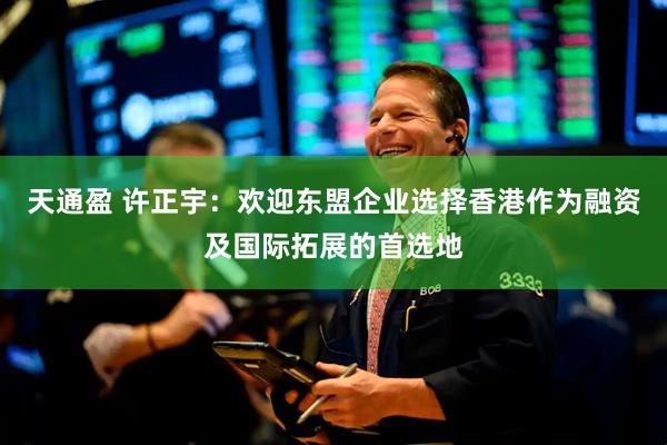 天通盈 许正宇：欢迎东盟企业选择香港作为融资及国际拓展的首选地