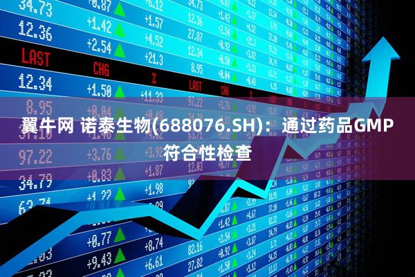 翼牛网 诺泰生物(688076.SH)：通过药品GMP符合性检查